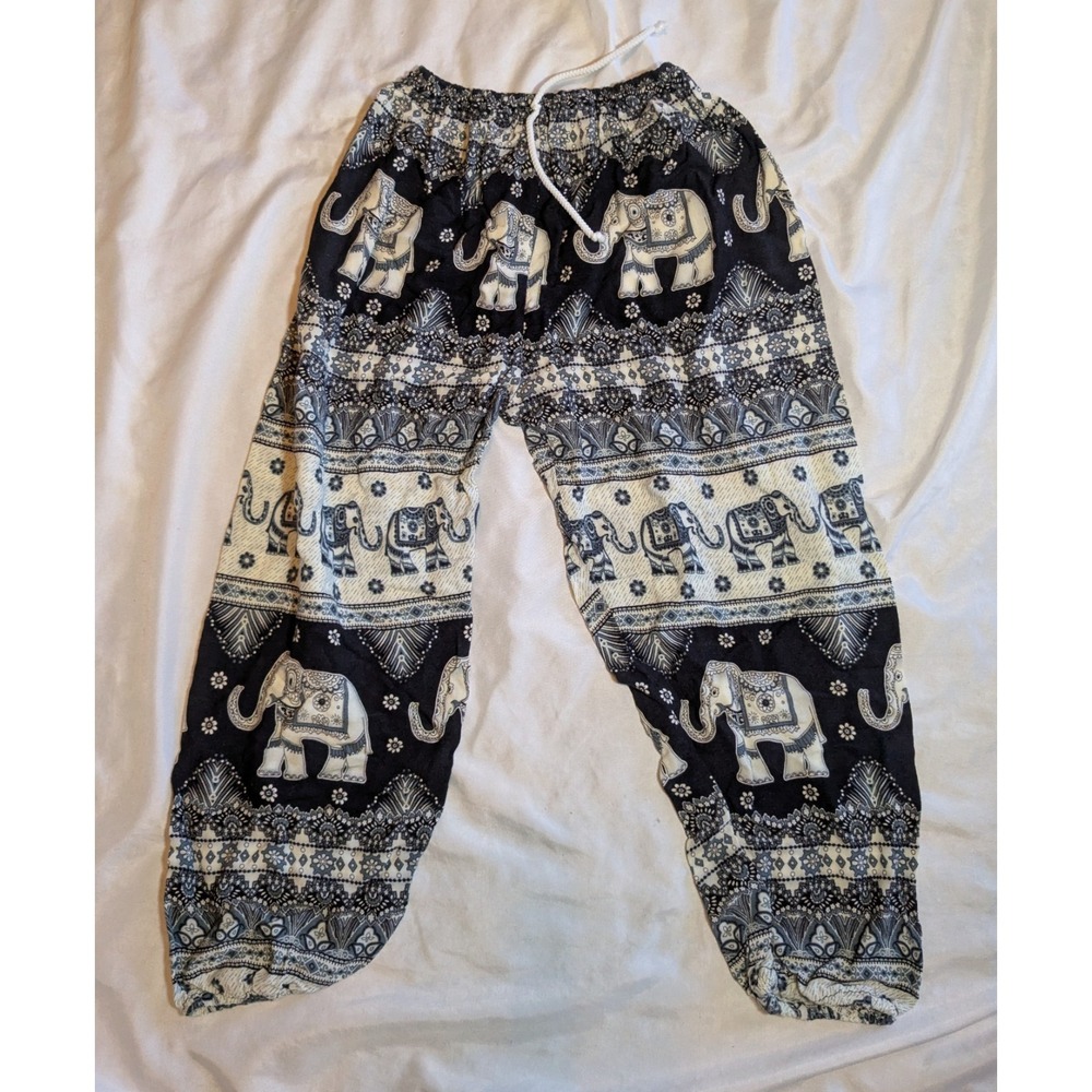 Girls Elastic Elephant‎ Pants No Size Tag See Description For Measurements